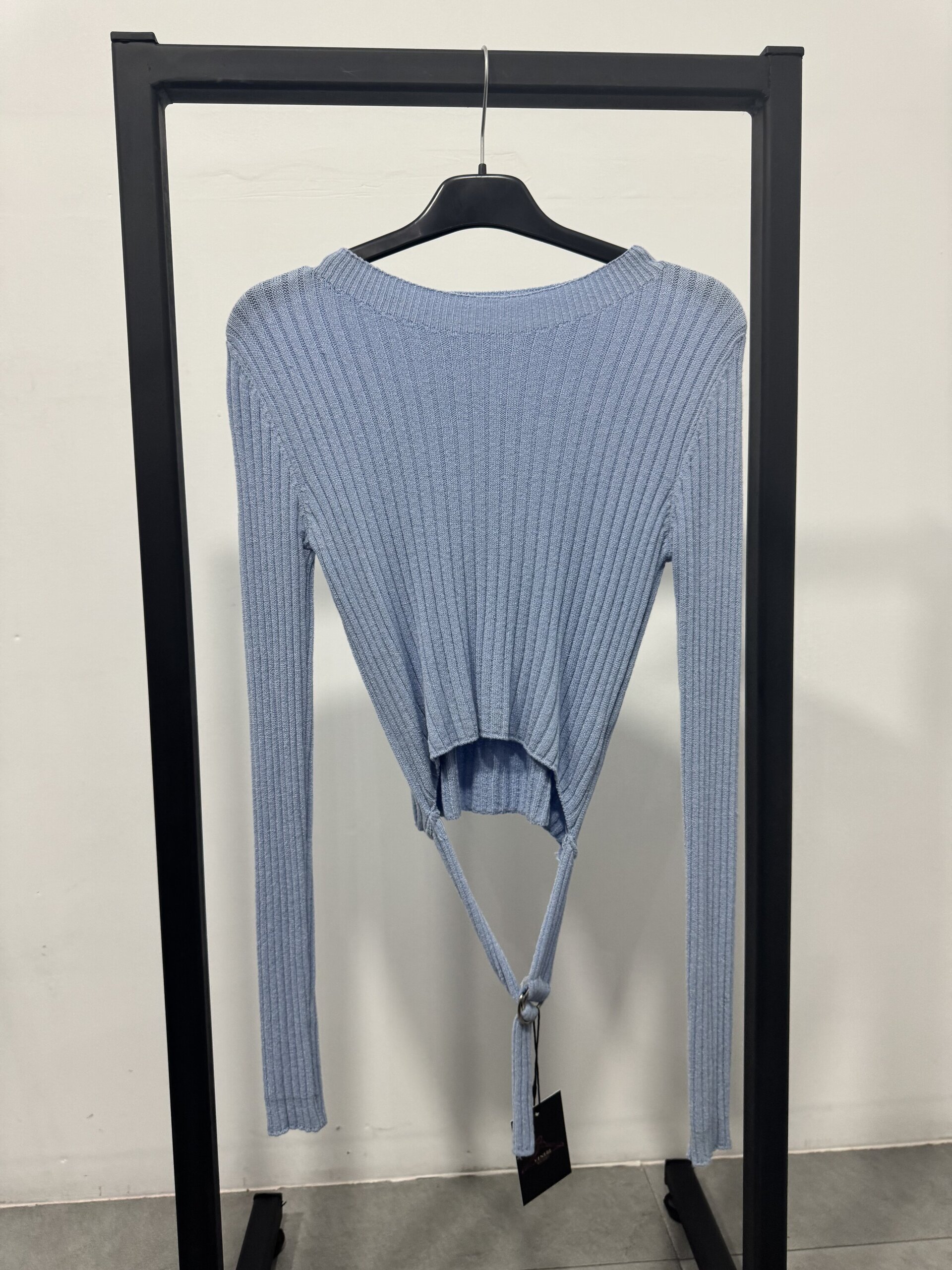 JERSEY TRICOT DETALLE CINTURA - 1