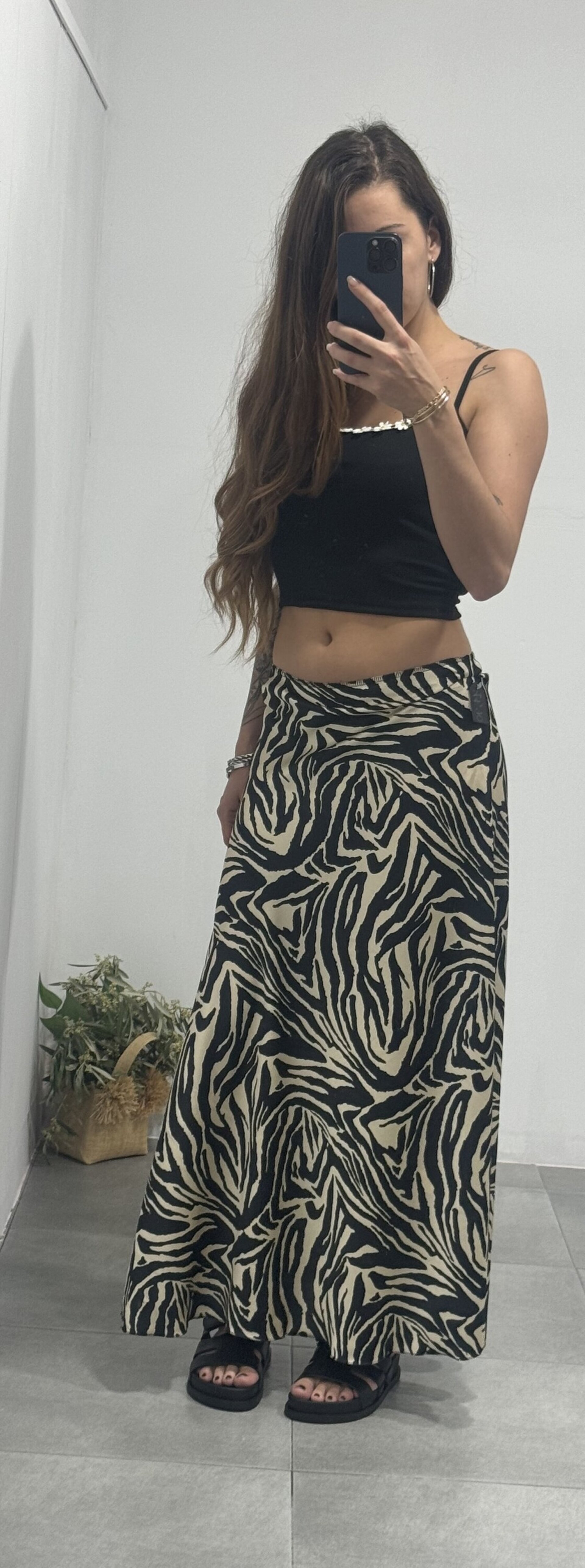 FALDA MAXI RASO - 2